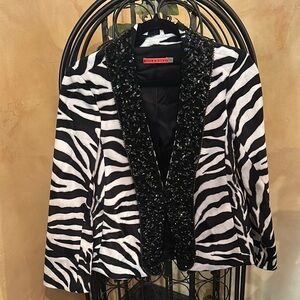 Alice + Olivia Zebra Print Jacket